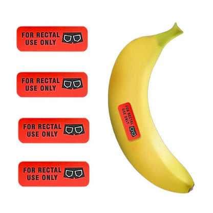 Rectal Use Only Sticker