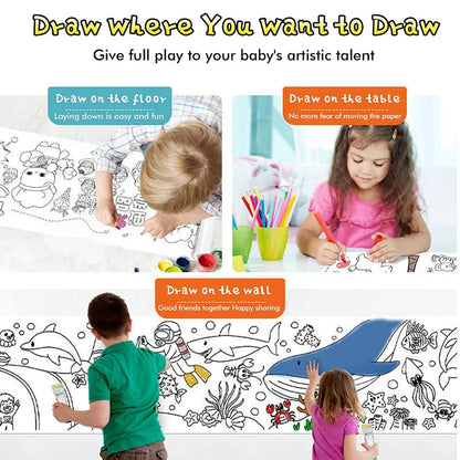 🎨 Premium Kids Drawing Roll – Spark Creativity!