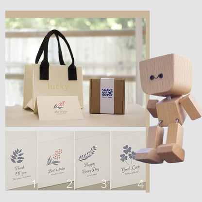 ⏰Limited stock!🔥Shaking Wooden Man Figurine