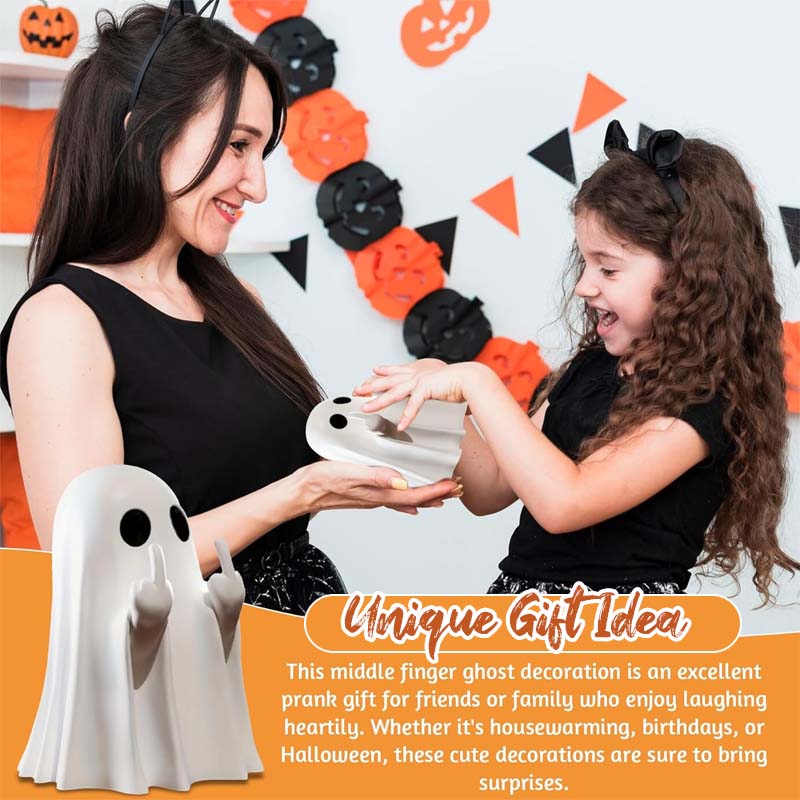 🎃 Halloween Ghost Decoration with a Twist 🖕💀