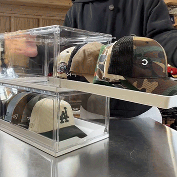 🧢 The Cap Library: Slide-Out Clear Storage Drawer