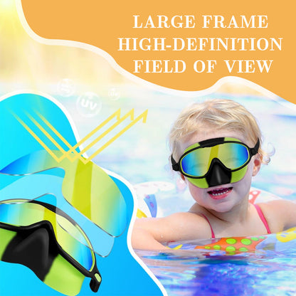 🥽Children's Nose Mask Large Frame Swimming Goggles
