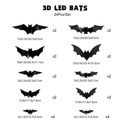 🔥Last Day Promotion 49% OFF🔥 - 3D Bat Design LED Decoration
