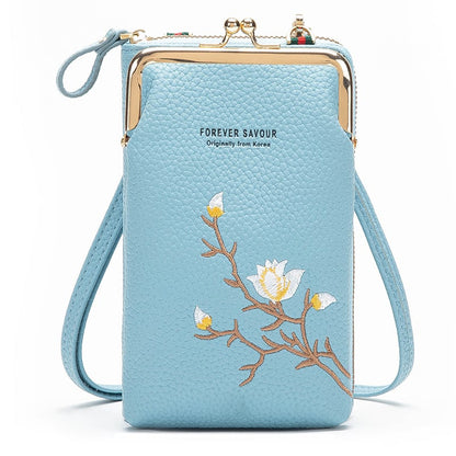 💼👛 Women Sling Cross-Body Wallet with Mobile Cell Phone Holder 📱✨