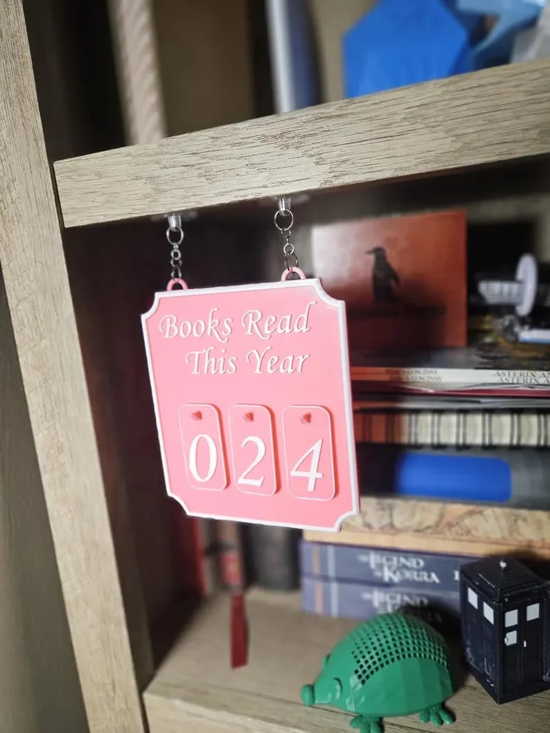 ⏰Limited stock!🔥Hanging Bookshelf Counter Bookish Decor Books Read This Year Counter