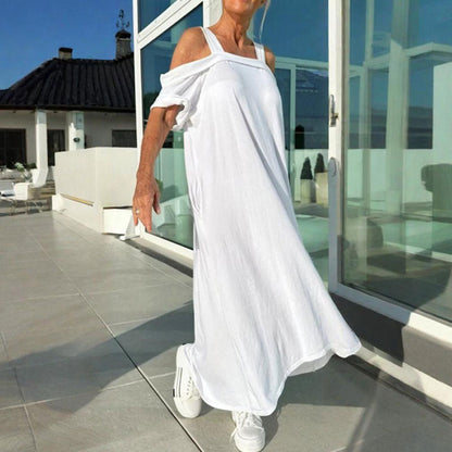 👗Women's strapless loose long dress
