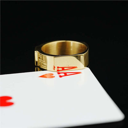 ♠️ The Illusionist's Edge: Hexagonal Reflective Fret Ring