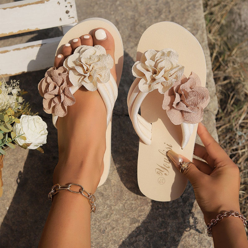 🌼Summer Flowering Beach Slippers With Thick Sole🌴