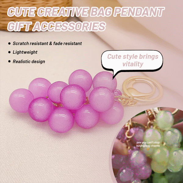 🍇 Cute Creative Bag Pendant Gift Accessories