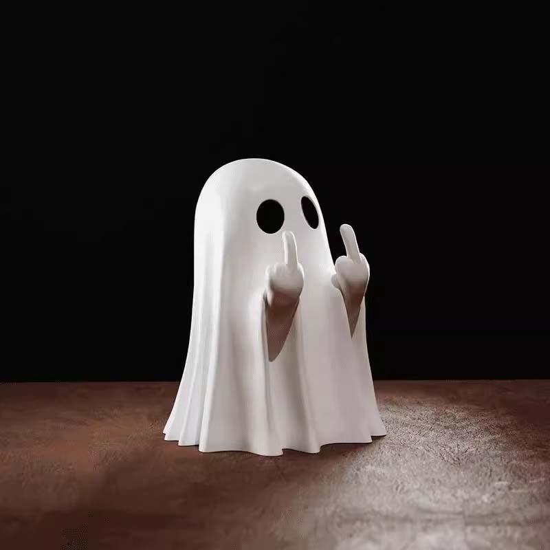 🎃 Halloween Ghost Decoration with a Twist 🖕💀