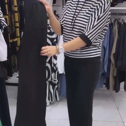 Limited time - 50% off💥Women's striped top and solid color pants set (🔥free shipping to home)