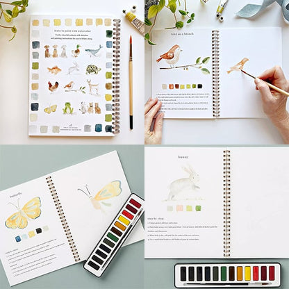 🔥Lente Korting🖼️ Aquarel Werkboek voor Nieuwe Kunstenaars
