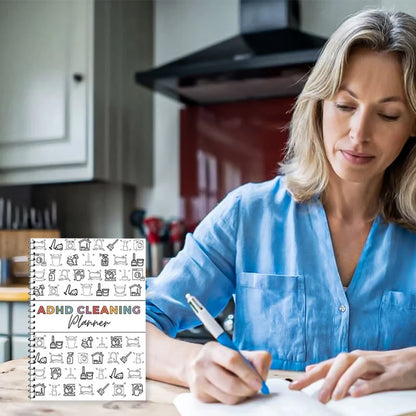 🔥LAST DAY 46% OFF - 📕ADHD Cleaning & Organizing Toolkit - Chore Planner✔