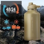 🎖️ Portable Cold & Hot Stainless Steel water bottle with Straw – Reusable Drinkware