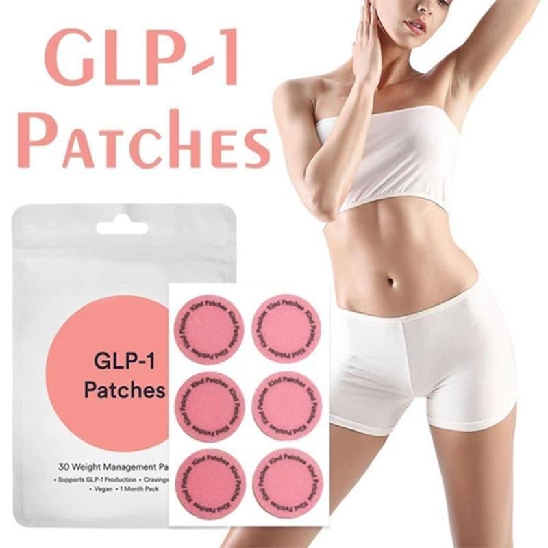 GLP-1 Patches: 30 Metabolic Balance Patches, Berberine, Steady Release, Vegan, 1 Month Pack