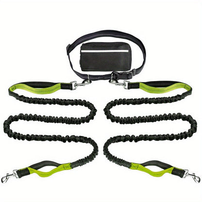 🎁Last Day 49% OFF🔥-Hands Free Dog Leash with Zipper Pouch