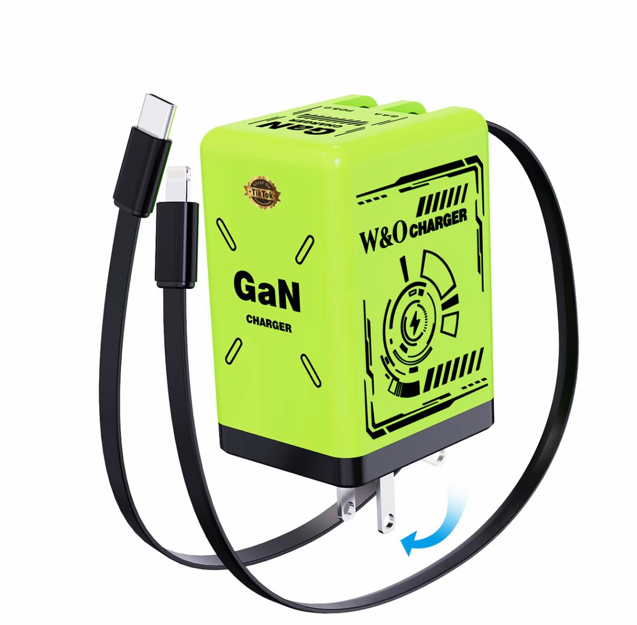 ⏰Limited stock!🔥120W GaN Super Fast Charger with 2-in-1 Cables!