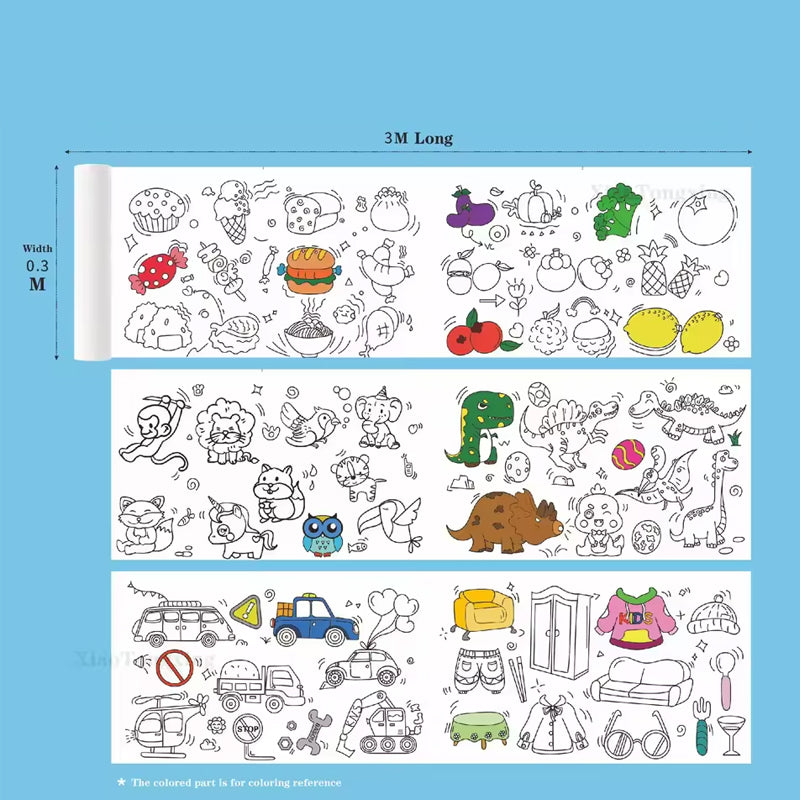 🎨 Premium Kids Drawing Roll – Spark Creativity!