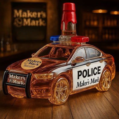 Police Car Whiskey Bottle