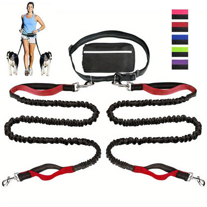 🎁Last Day 49% OFF🔥-Hands Free Dog Leash with Zipper Pouch