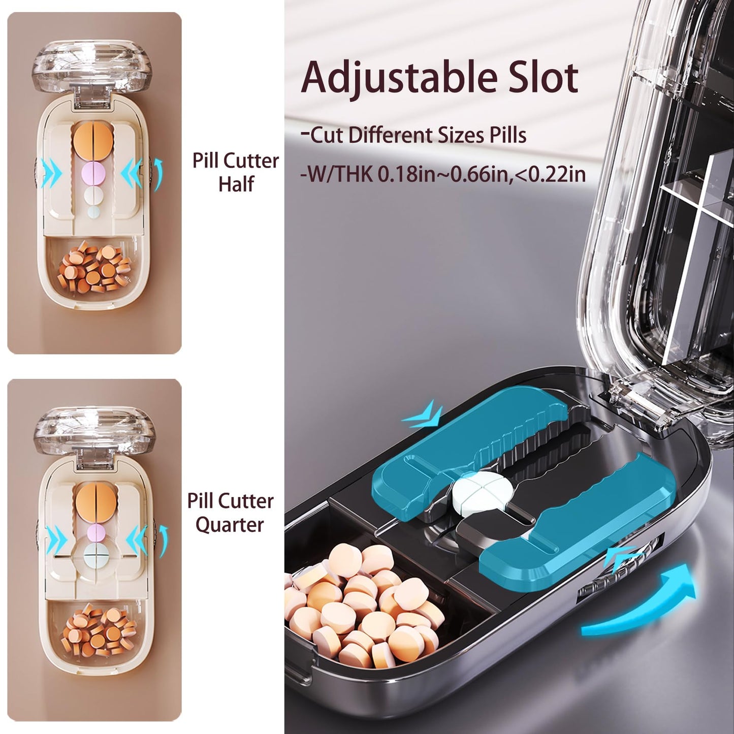 🔥All-in-One Precise Pill Cutter with Storage