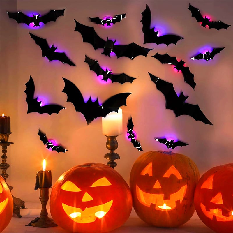🎃2025 Halloween Must-Have🦇3D Bat Light Decoration Set