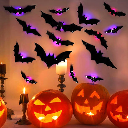 🎃2025 Halloween Must-Have🦇3D Bat Light Decoration Set