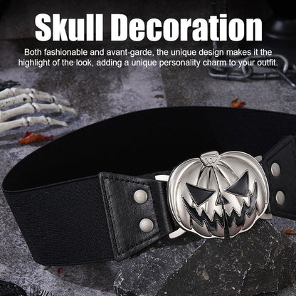 🔥Last Day 49% OFF🎃Adjustable Pumpkin head alloy buckle belt