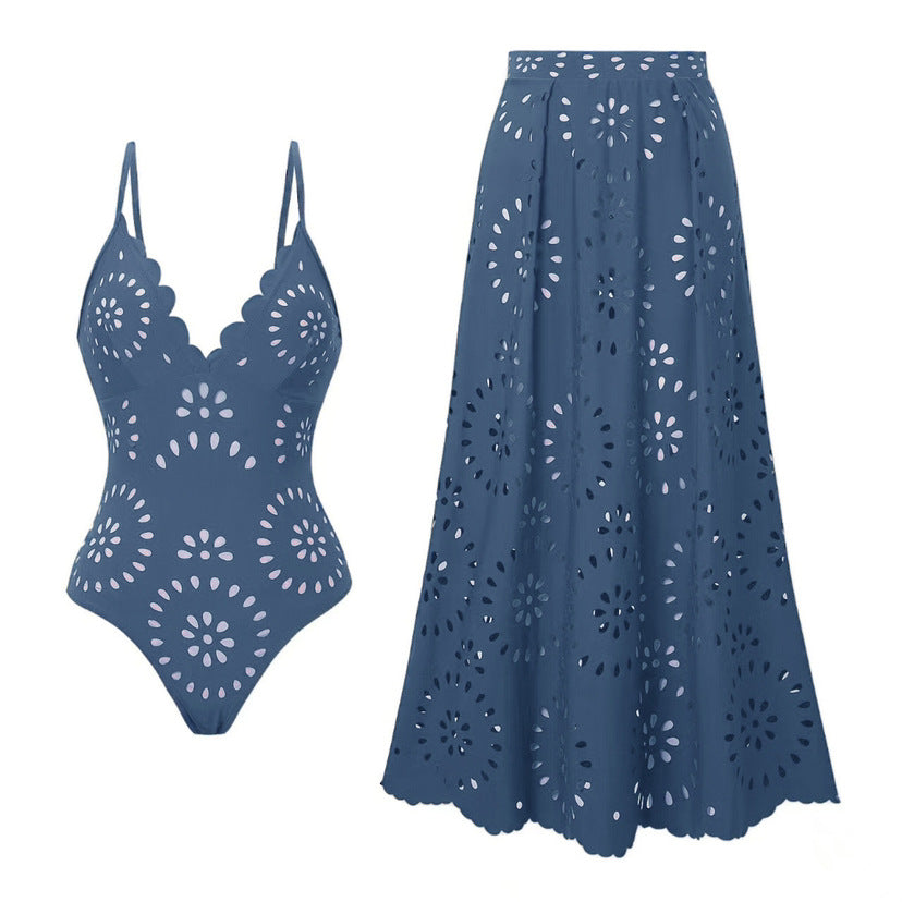 👗Sexy swimsuit for women with matching long swim skirt（🔥Free delivery to home）
