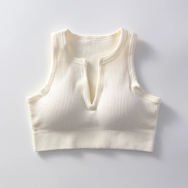 Seamless Push Up Sports Bra - Sexy Push Up Top