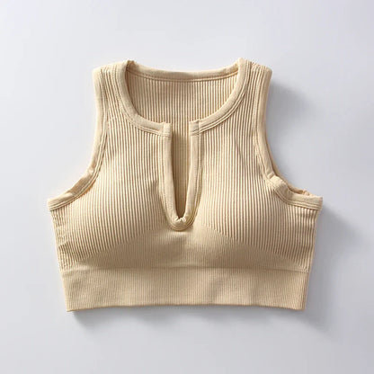 Seamless Push Up Sports Bra - Sexy Push Up Top