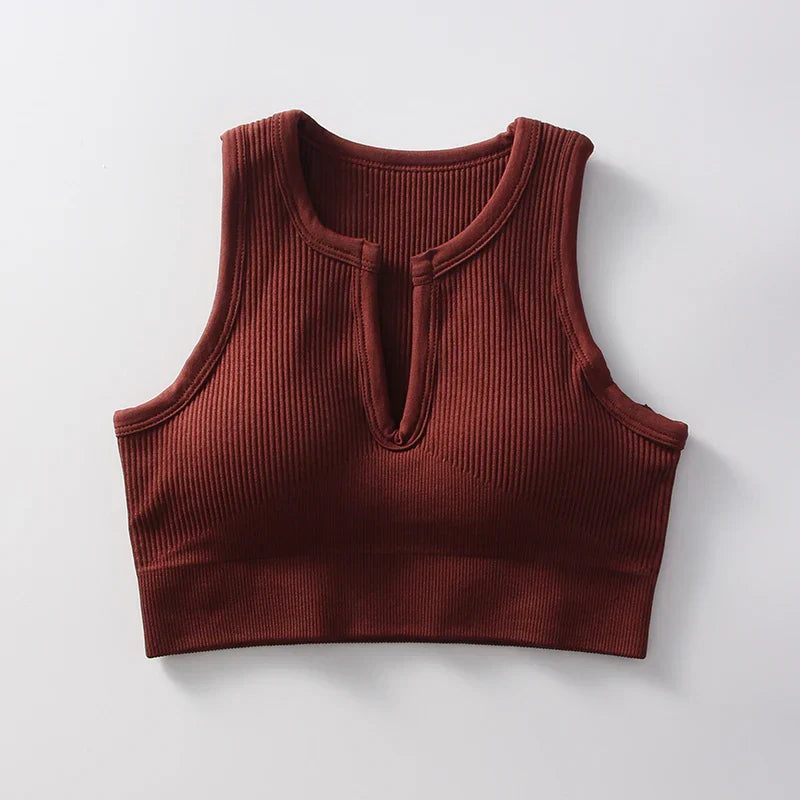 Seamless Push Up Sports Bra - Sexy Push Up Top