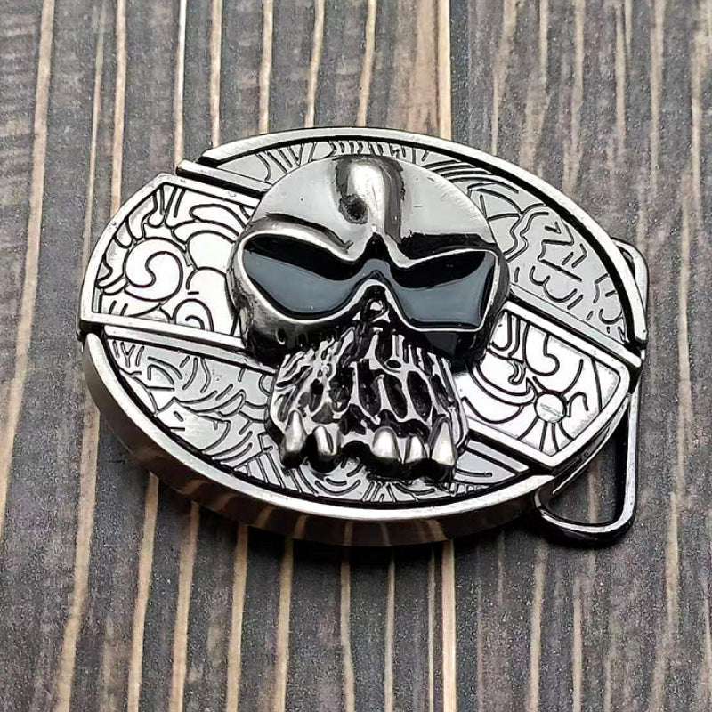 🤠 Embossed Tiger + Knife Buckle Belt ⚔️