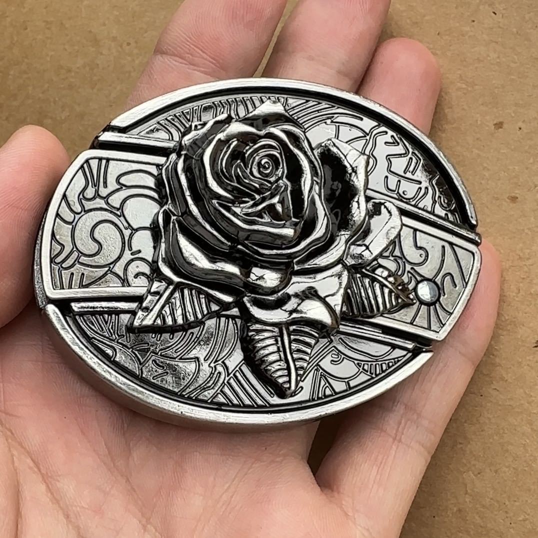 🤠 Embossed Tiger + Knife Buckle Belt ⚔️