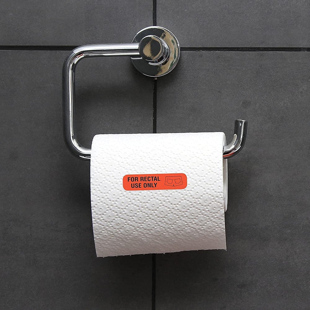 Rectal Use Only Sticker