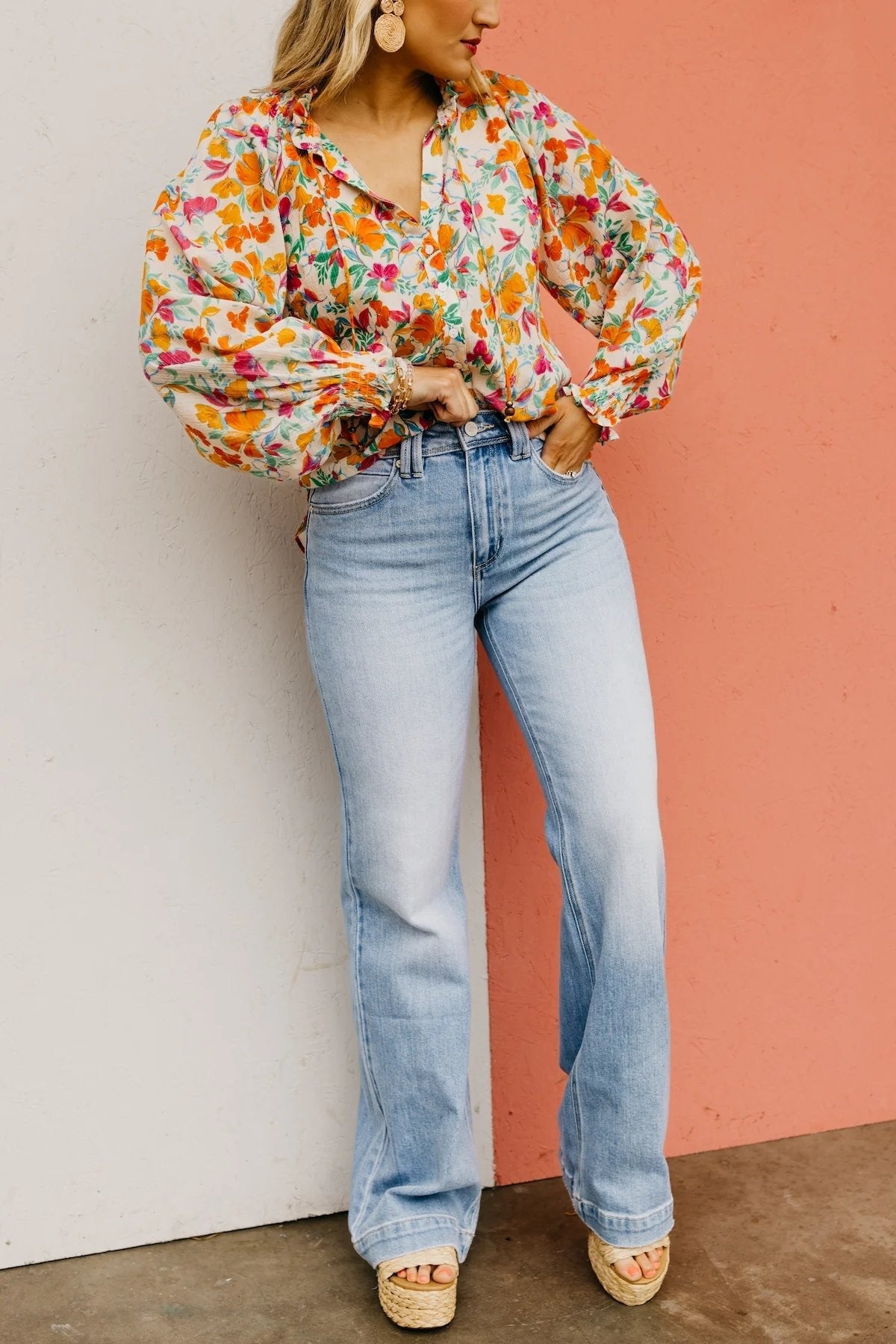 🏆LAST DAY SALE 50% OFF💥 Vintage Wash Plus-Size Jeans -Stretchy, Straight Leg & Butt-Lifting Fit