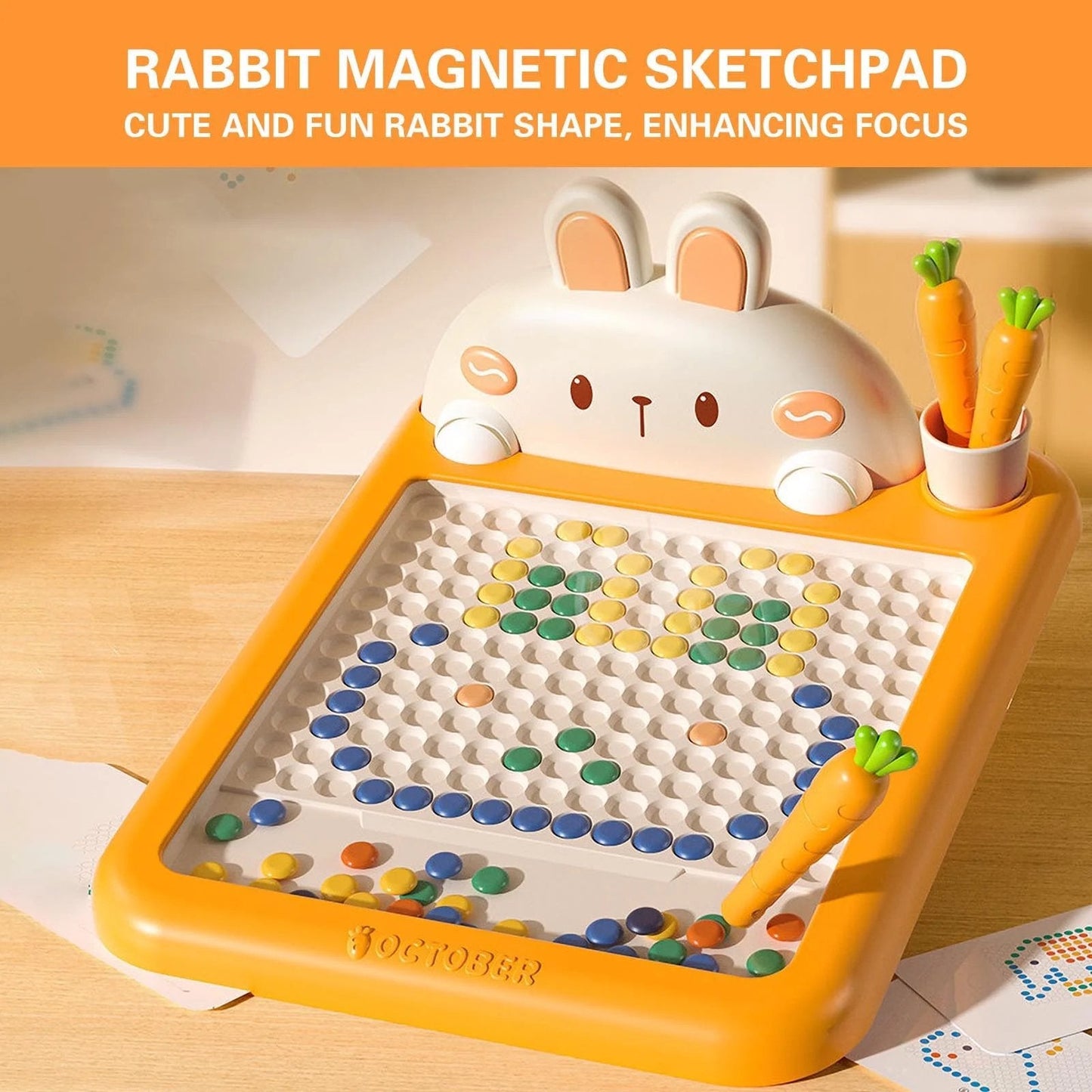 🐇Magnetic Dots Drawing Board for Toddlers