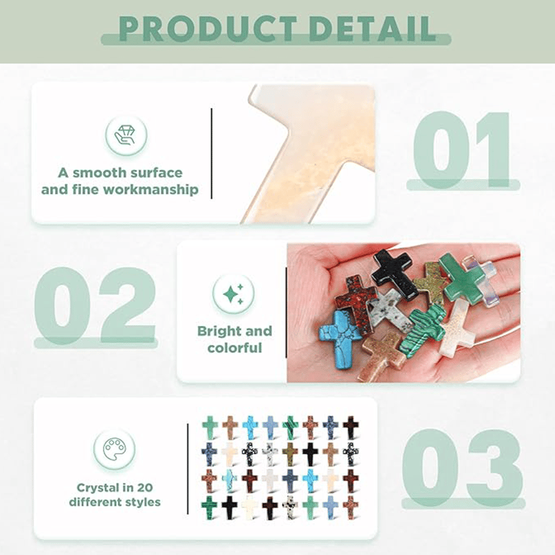 💎✨ Holiday Sale: Natural Energy Cross Crystal Stone!