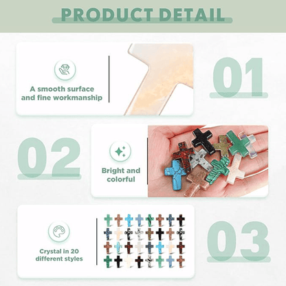 💎✨ Holiday Sale: Natural Energy Cross Crystal Stone!