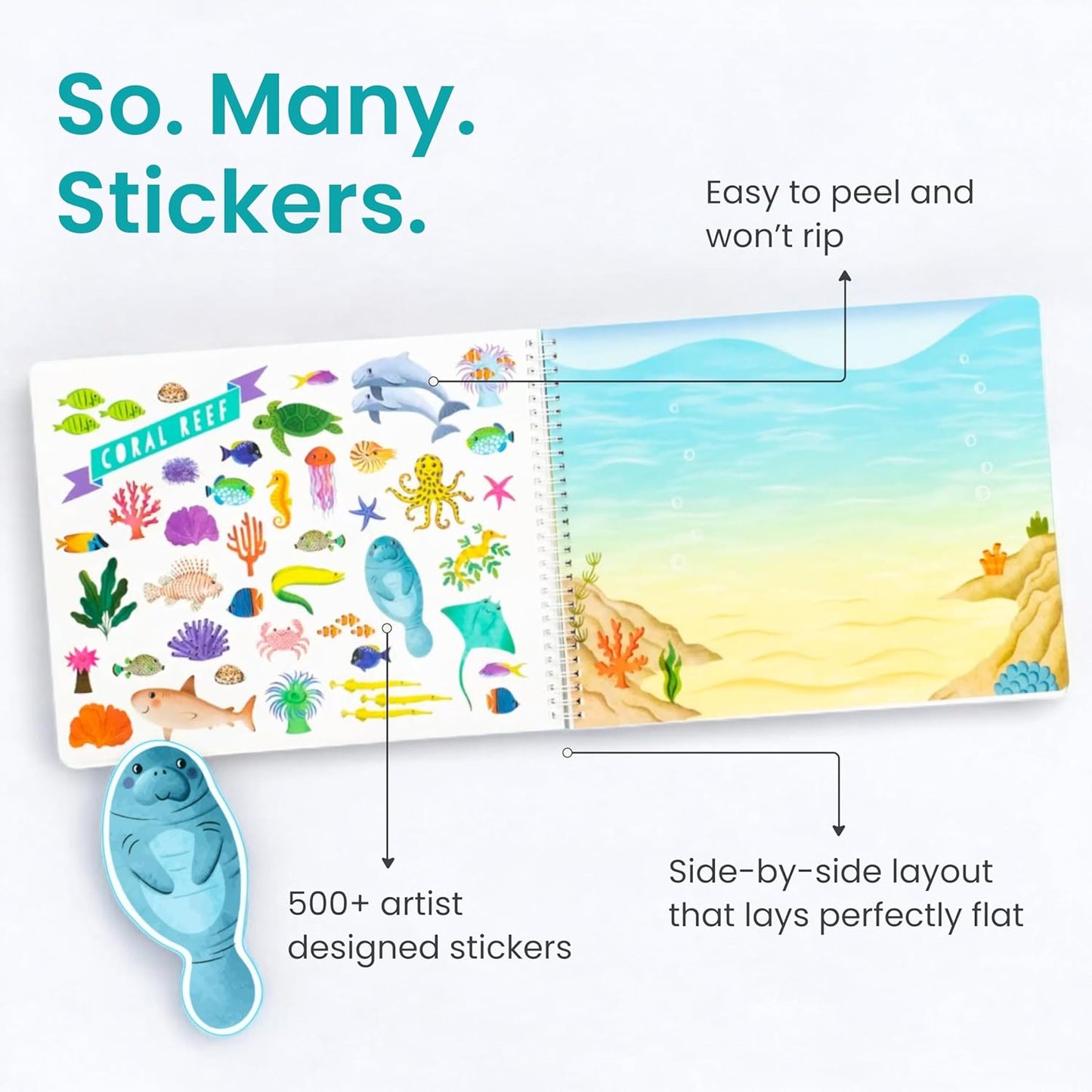 🔥LAST DAY 60% OFF - 🦋 Hello Bugs Sticker Book Activity for Kids 🐞 (over 500 stickers!)