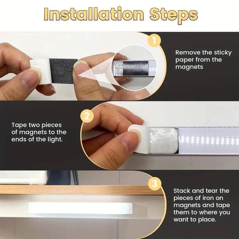 Magnetic LED Light — Charge Once, Use for 2 Months