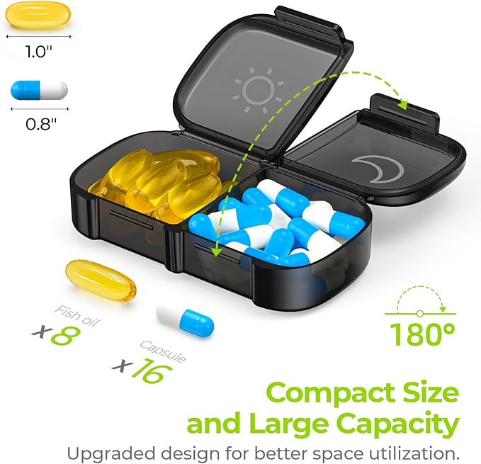 Portable Lightproof Pill Organizer