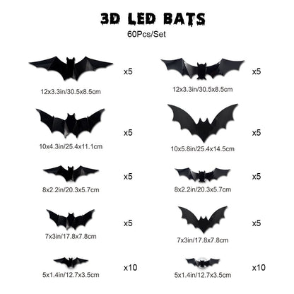 🔥Last Day Promotion 49% OFF🔥 - 3D Bat Design LED Decoration