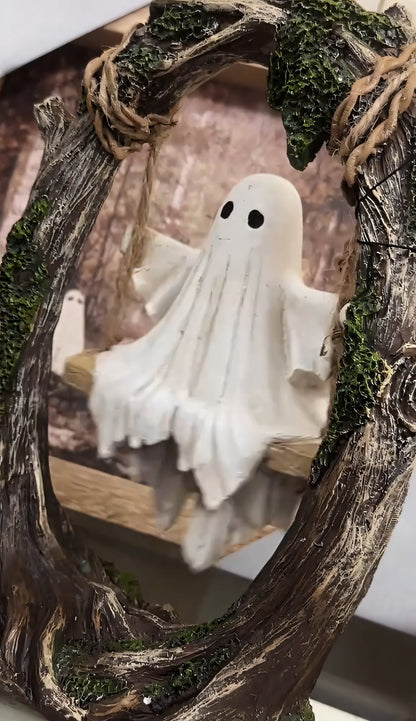 🔥👻 Early Halloween Special: Ghost on a Tree Swing – Add Fun & Spooky Vibes to Your Party!