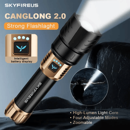 SKYFIRE 1097 flashlight strong light ultra bright outdoor camping home long-range portable ultra long endurance lighting