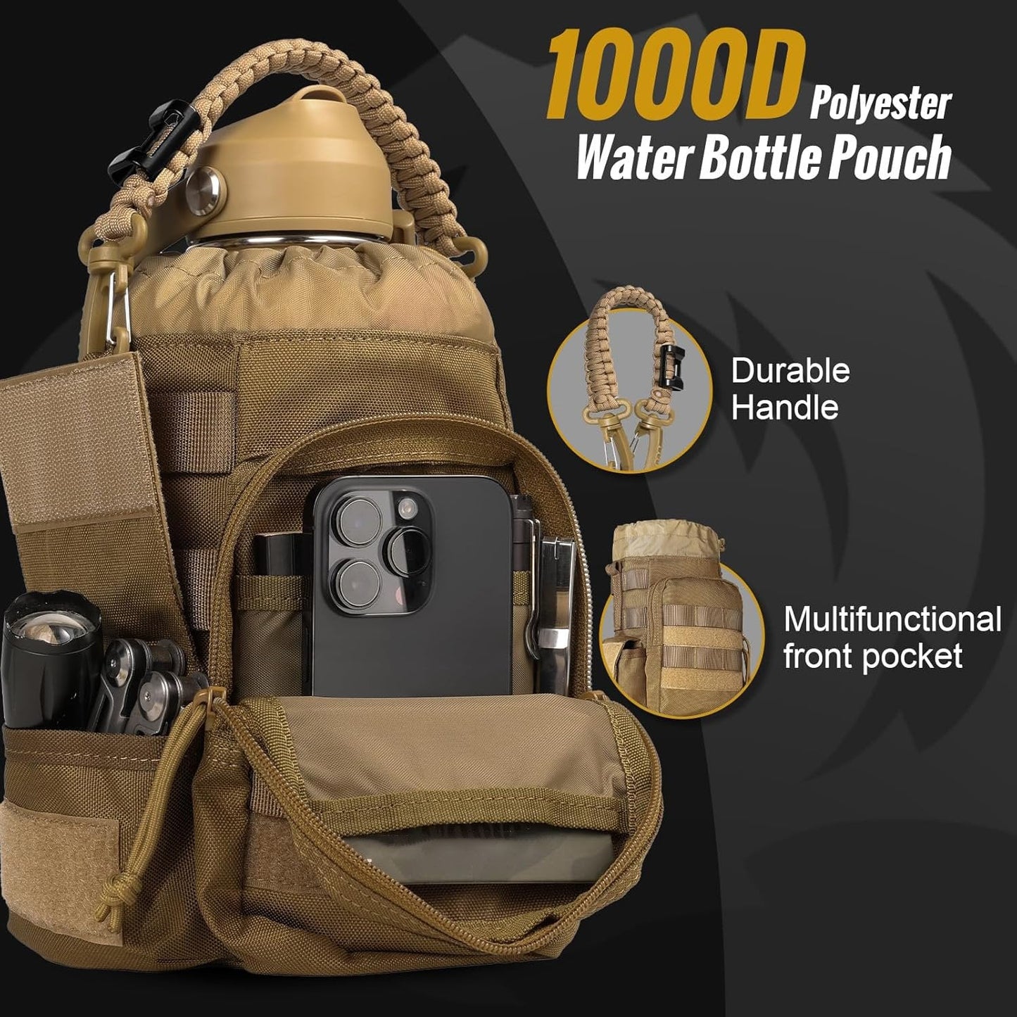 🎖️ Portable Cold & Hot Stainless Steel water bottle with Straw – Reusable Drinkware