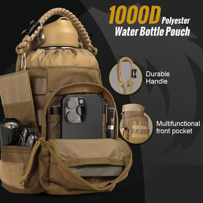 🎖️ Portable Cold & Hot Stainless Steel water bottle with Straw – Reusable Drinkware