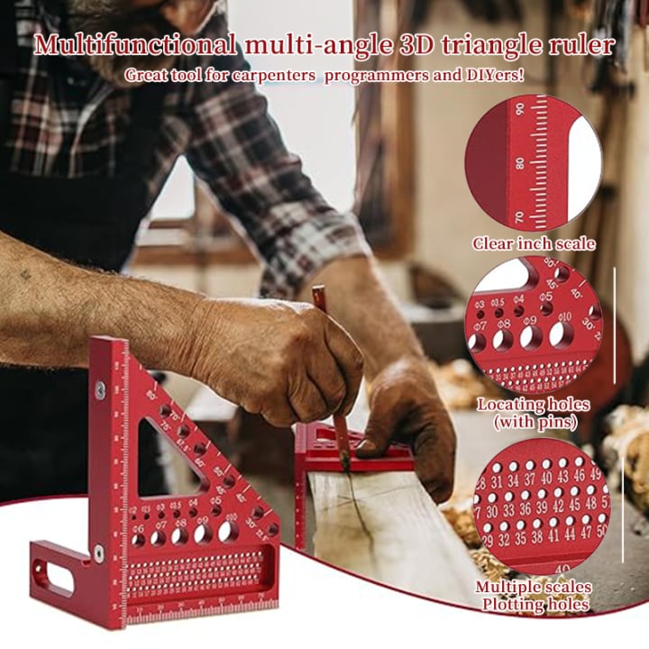🔥 49% OFF! 90° Multi-Angle 3D Measuring Tool