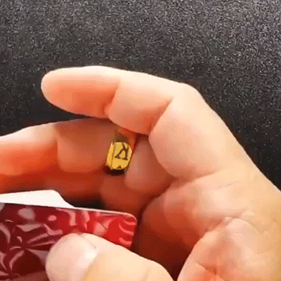 ♠️ The Illusionist's Edge: Hexagonal Reflective Fret Ring