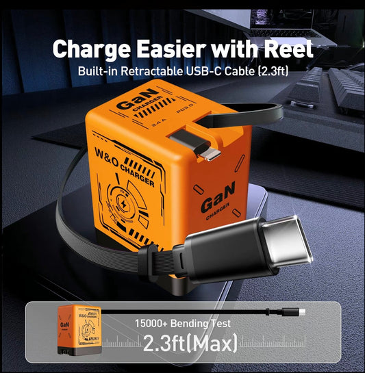 ⏰Limited stock!🔥120W GaN Super Fast Charger with 2-in-1 Cables!